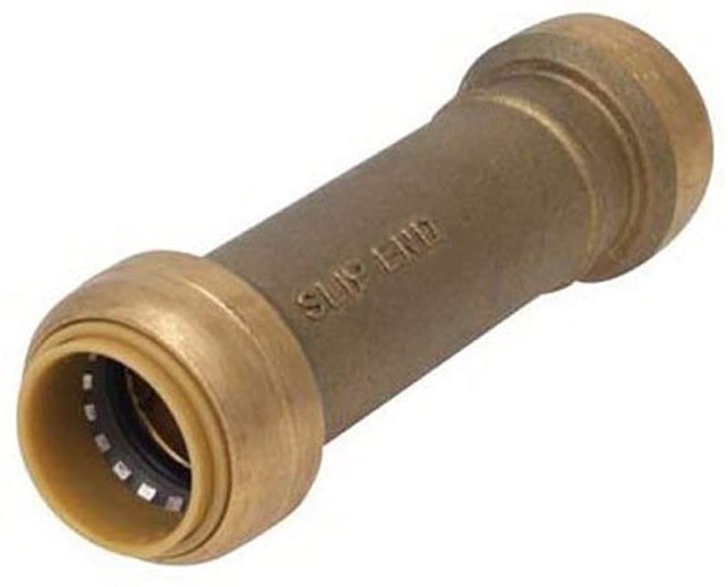 SLP CPLNG 1/2X1/2"PSH BR