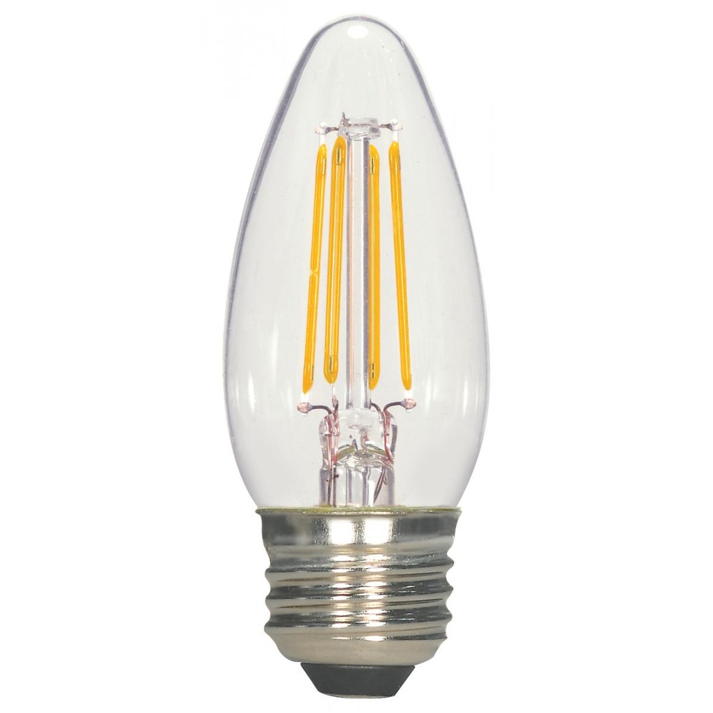 5.5w C11 Candle LED Filament 2700K Warm White Dimmable E26 Base Bulb