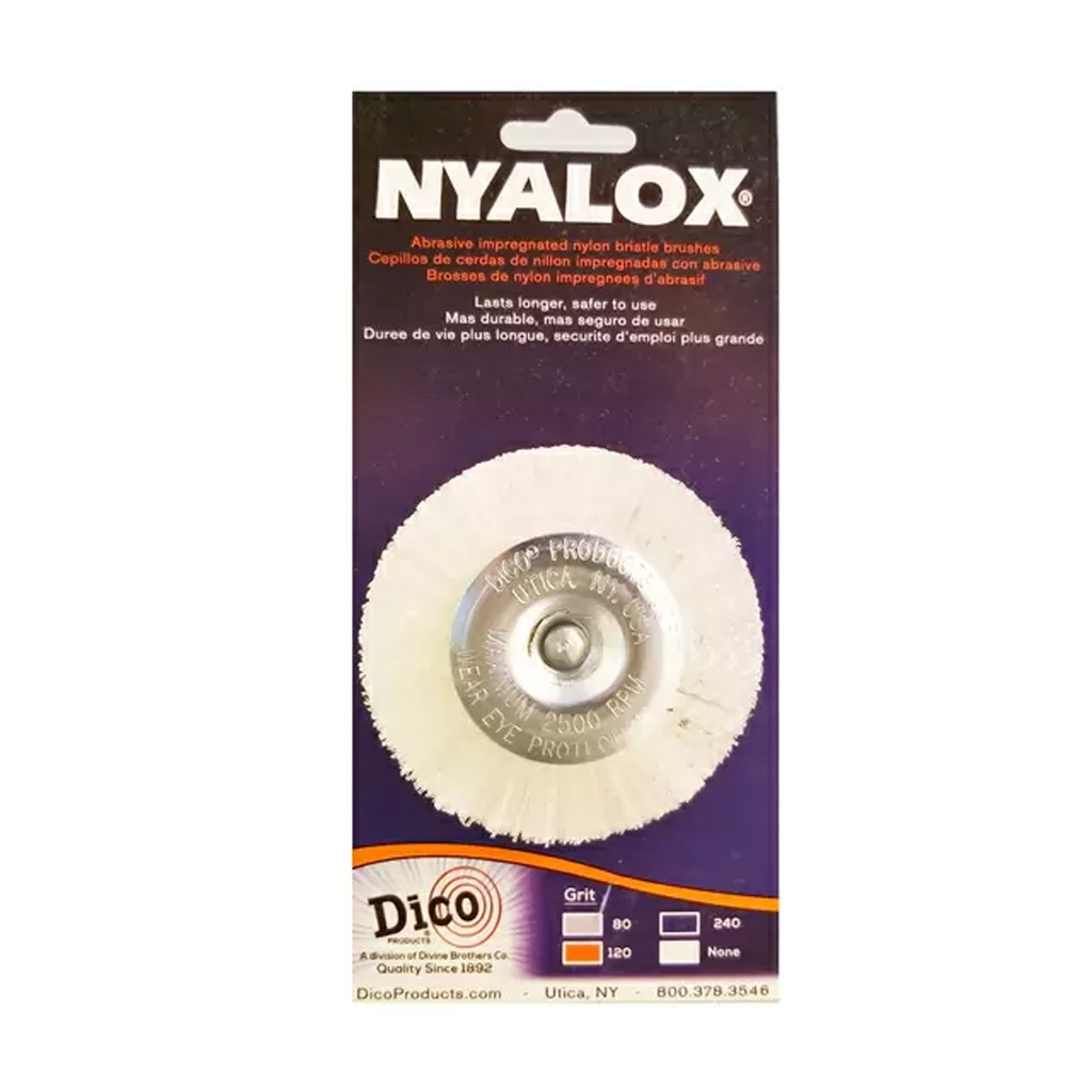 MNTD WHEEL BRUSH NYLX 4"