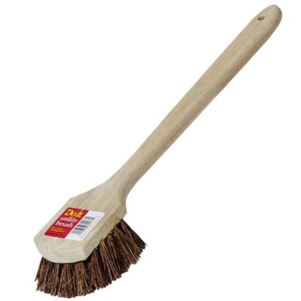 [623506] Do It 19-3/4 in. X 3 in. Palmyra Bristle Fiber Wood Scrub Brush 89637