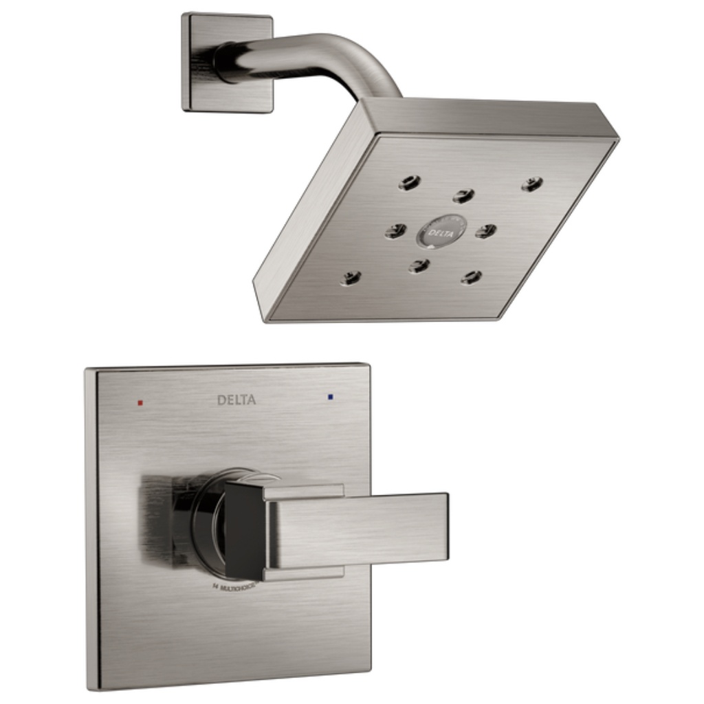 Delta DSS-Ara-1401 Monitor 14 Series Single Function Pressure Balanced Shower System with Shower Head and Hand Shower - Includes Rough-in Valves