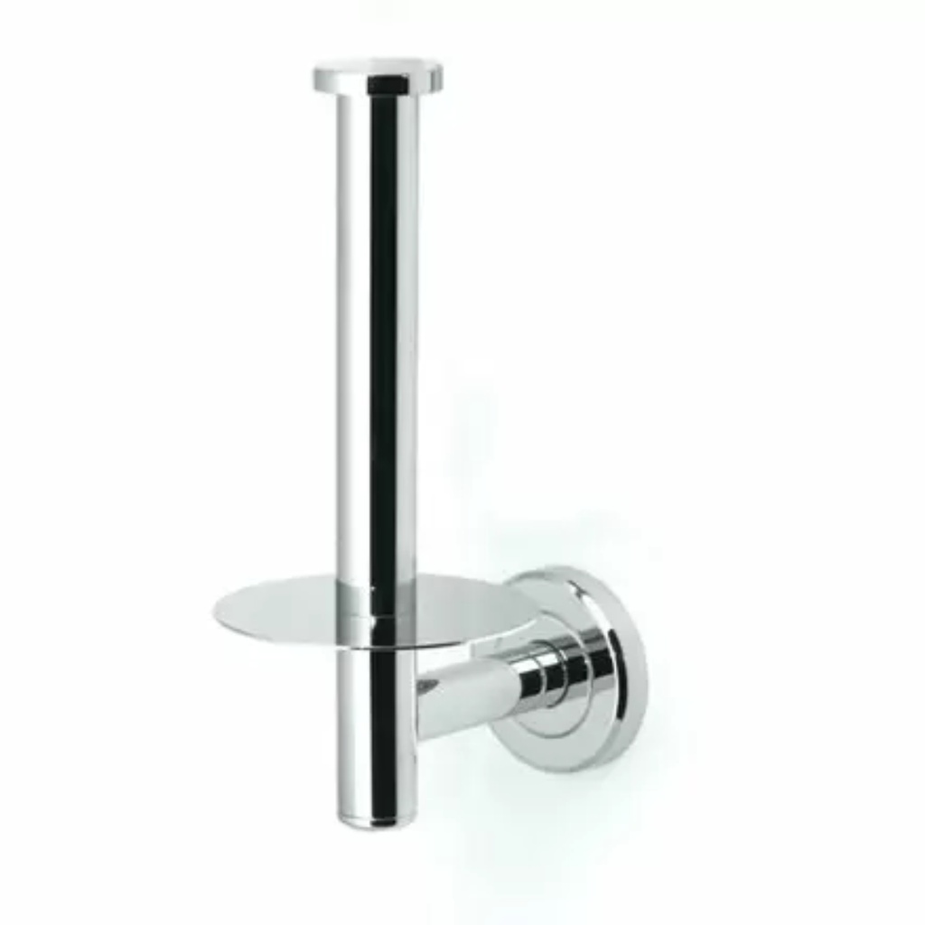 [366001696] Gatco 4248 Latitude II Wall Mounted Euro Toilet Paper Holder Chrome Bathroom Hardware and Accessories Bathroom Hardware Toilet Paper Holders