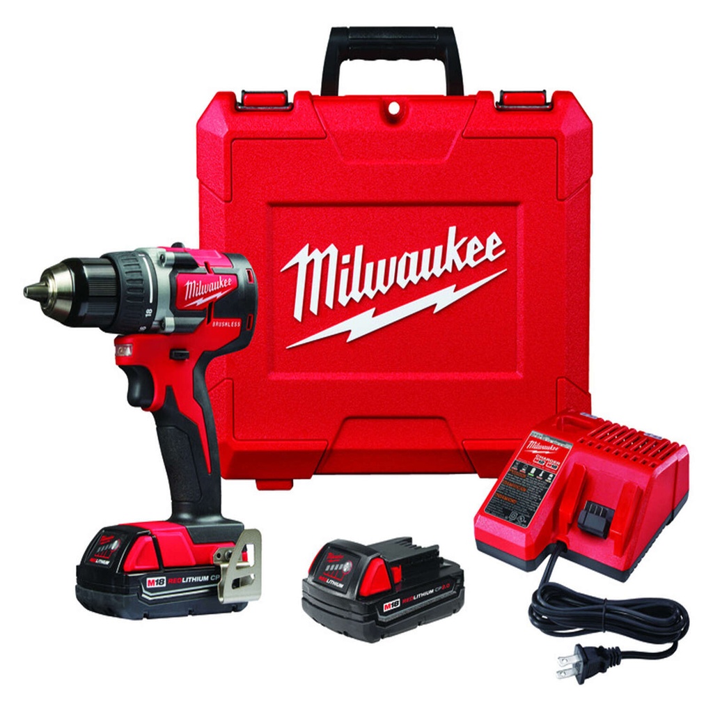 Milwaukee M12 Cordless Brushed 2 Tool Drill and Impact Driver Kit