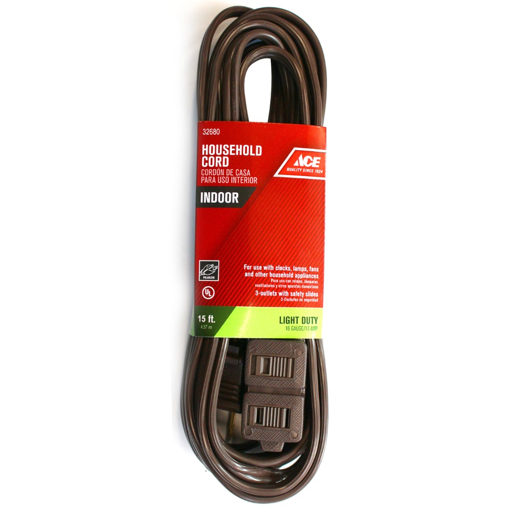 [32680] CORD EXTN16/2SPT-2BRN15'