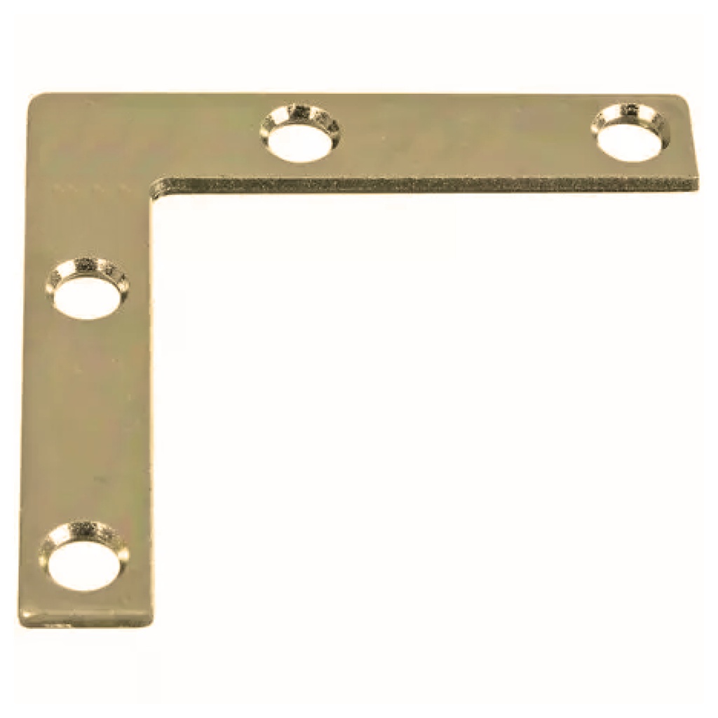 [60986] 60986 2 in. Flat Corner - Zinc Dichromate