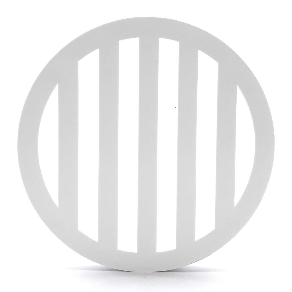 NDS 3 in. White Round PVC Drain Grate