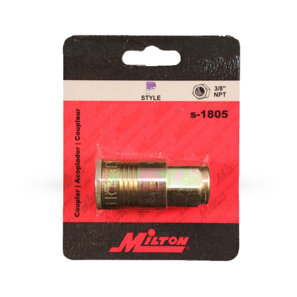 Milton S1805 3/8" Female Coupler P-Style