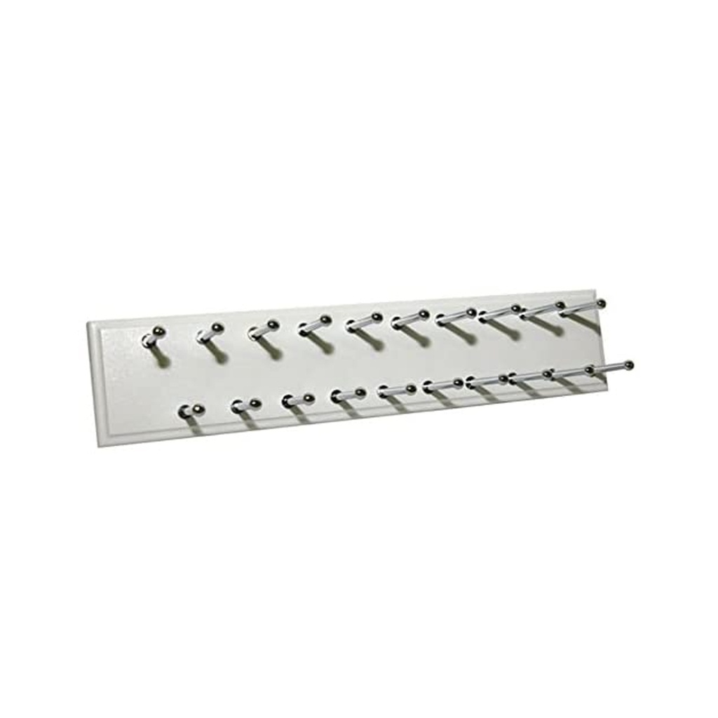 EASY TRACK TIE RACK WHITE FINISH