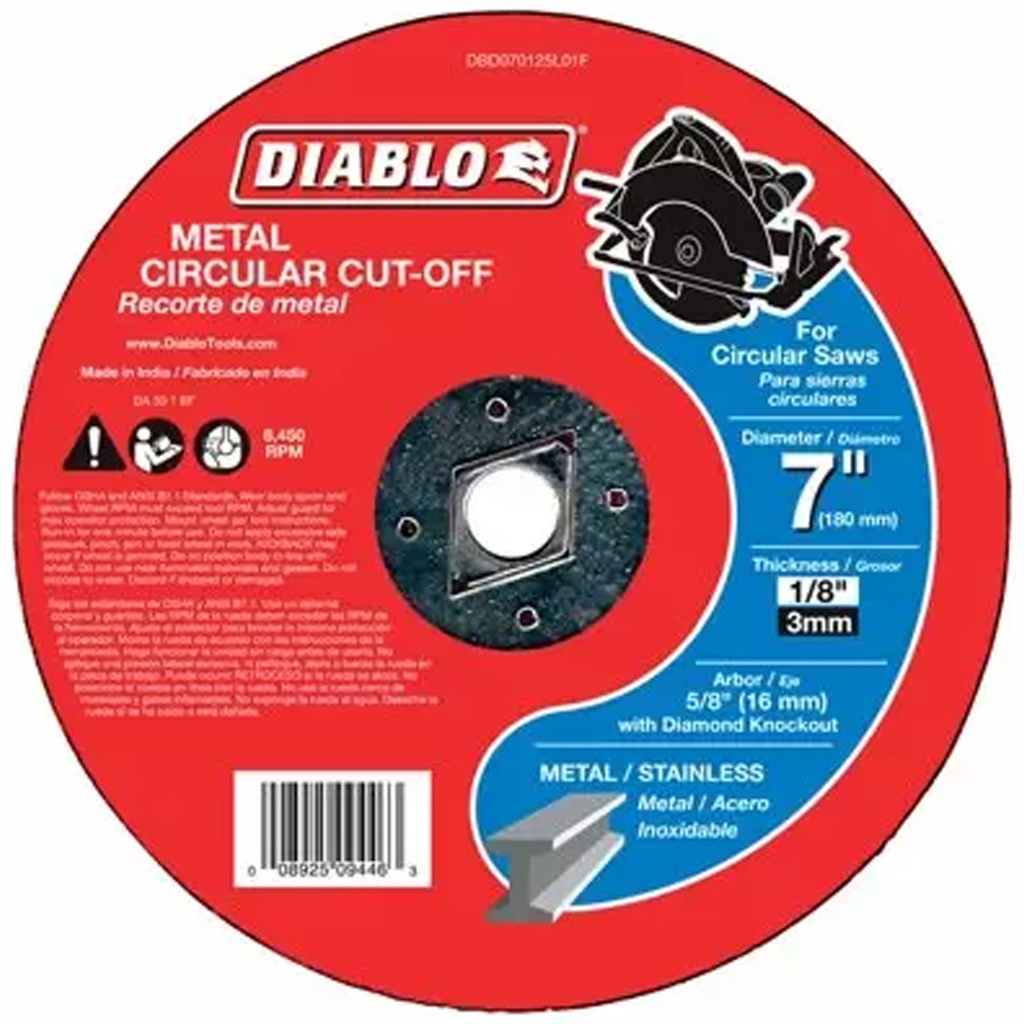 DIABLO DISCO C/METAL X1/8