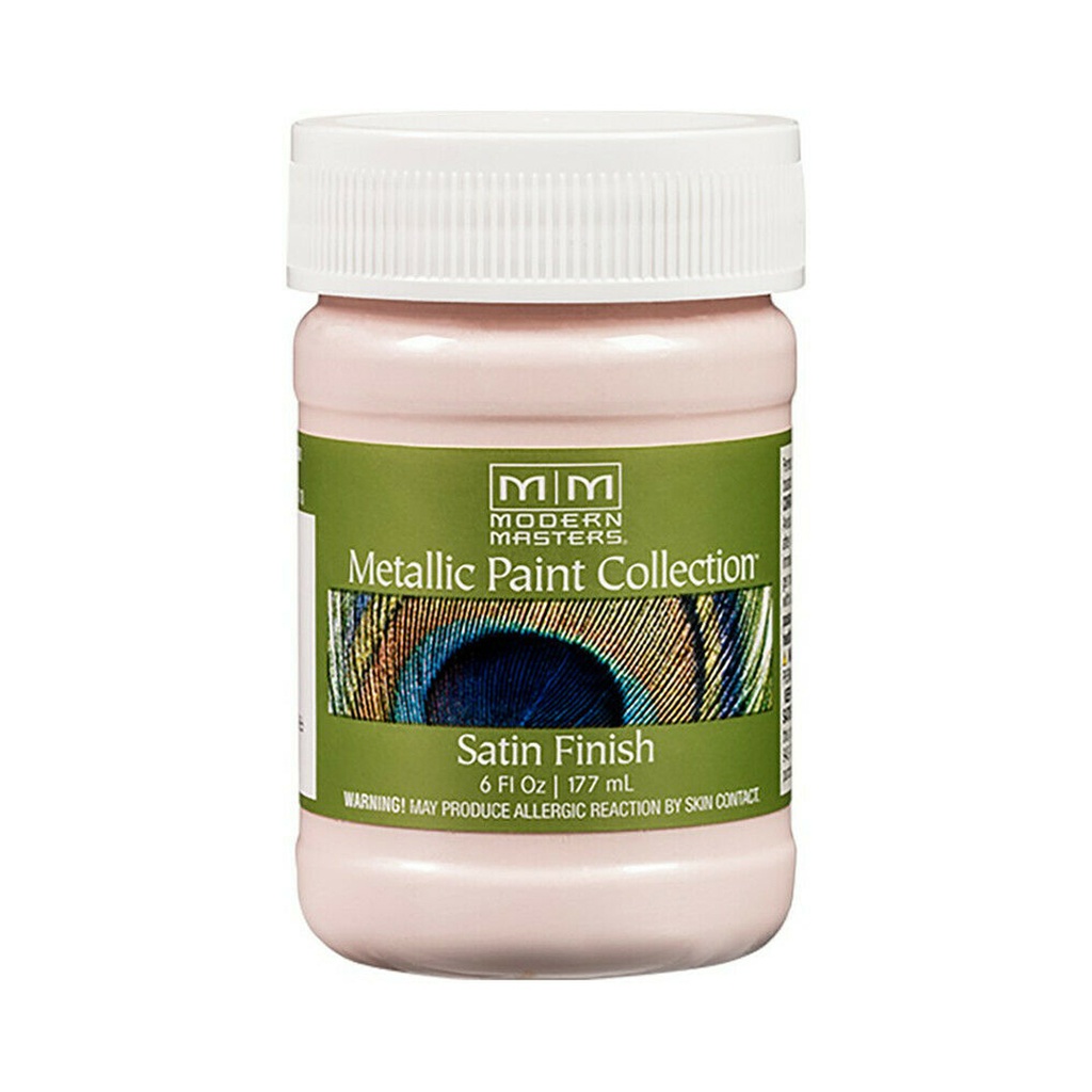 Modern Masters Metallic Paint Collection Satin Oyster Water-Based Metallic Paint 6 Oz