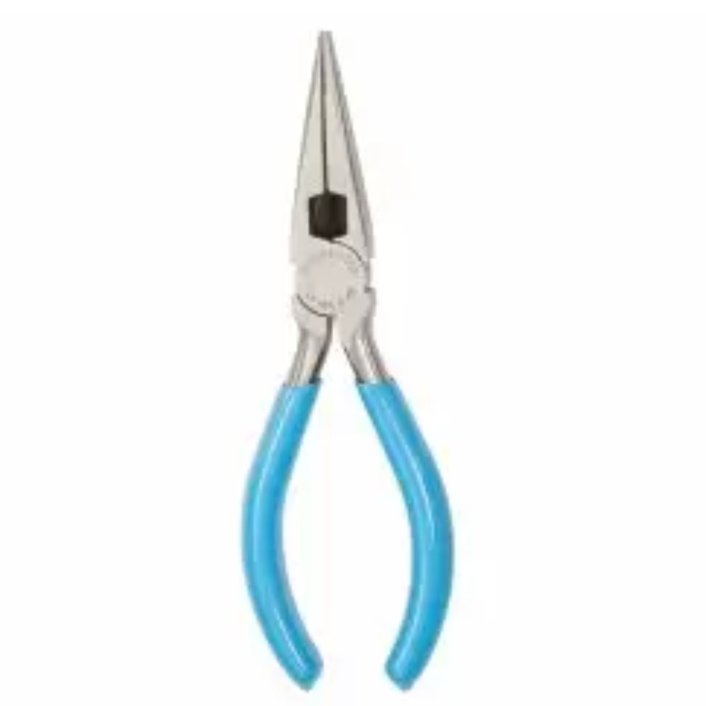 Channellock 6 in. Steel with Side Cutter Long Nose Pliers