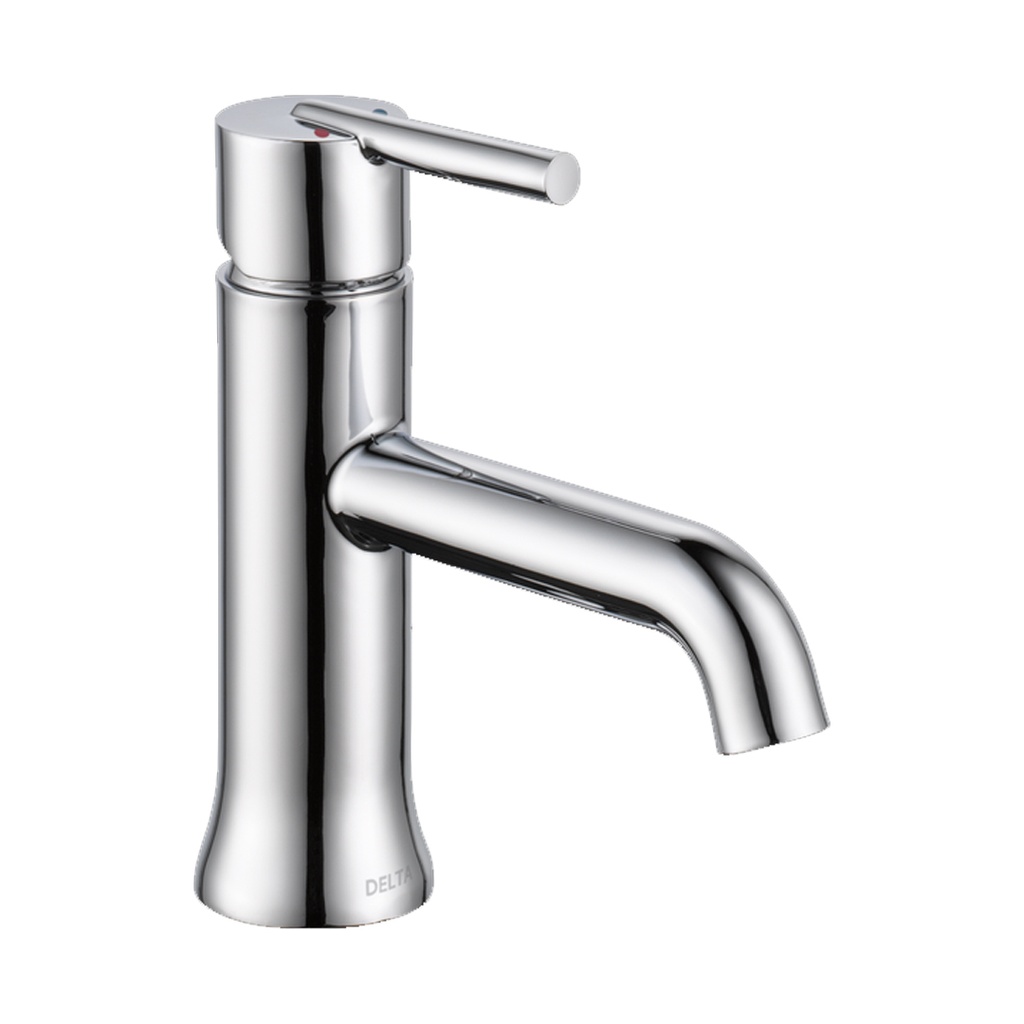 [559LF-LPU] Delta 559LF-LPU Trinsic Single Hole Bathroom Faucet with Optional Base Plate - Less Drain Assembly Chrome Faucet Bathroom Sink Faucets Single Handle