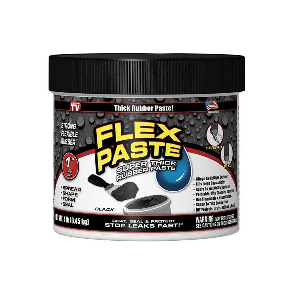 Flex Seal Family of Products Flex Paste Black Rubberized Paste 8.75 Fl. Oz