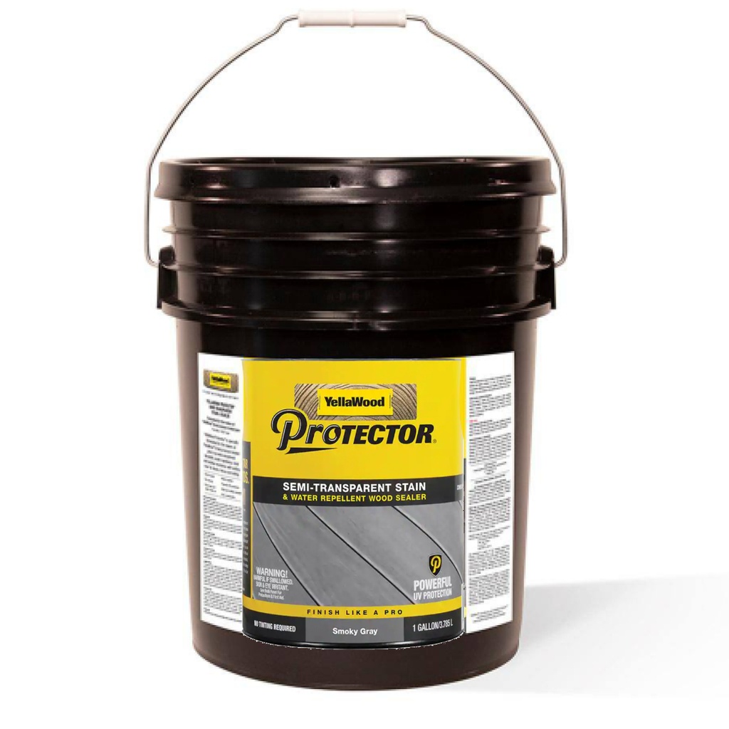 Protector 5 Gal. Smoky Gray Semi-Transparent Exterior Deck Stain and Sealer