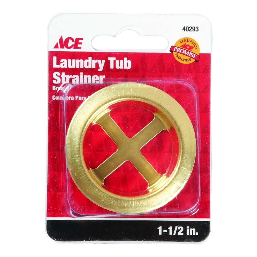 [40293] Ace 1-1/2 in. D Brass Laundry Tub Strainer