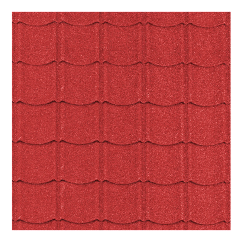 Iko Red Alu-Zinc Coated Steel Easy-Cover Roofing Sheet (L)1.2M (W)800mm