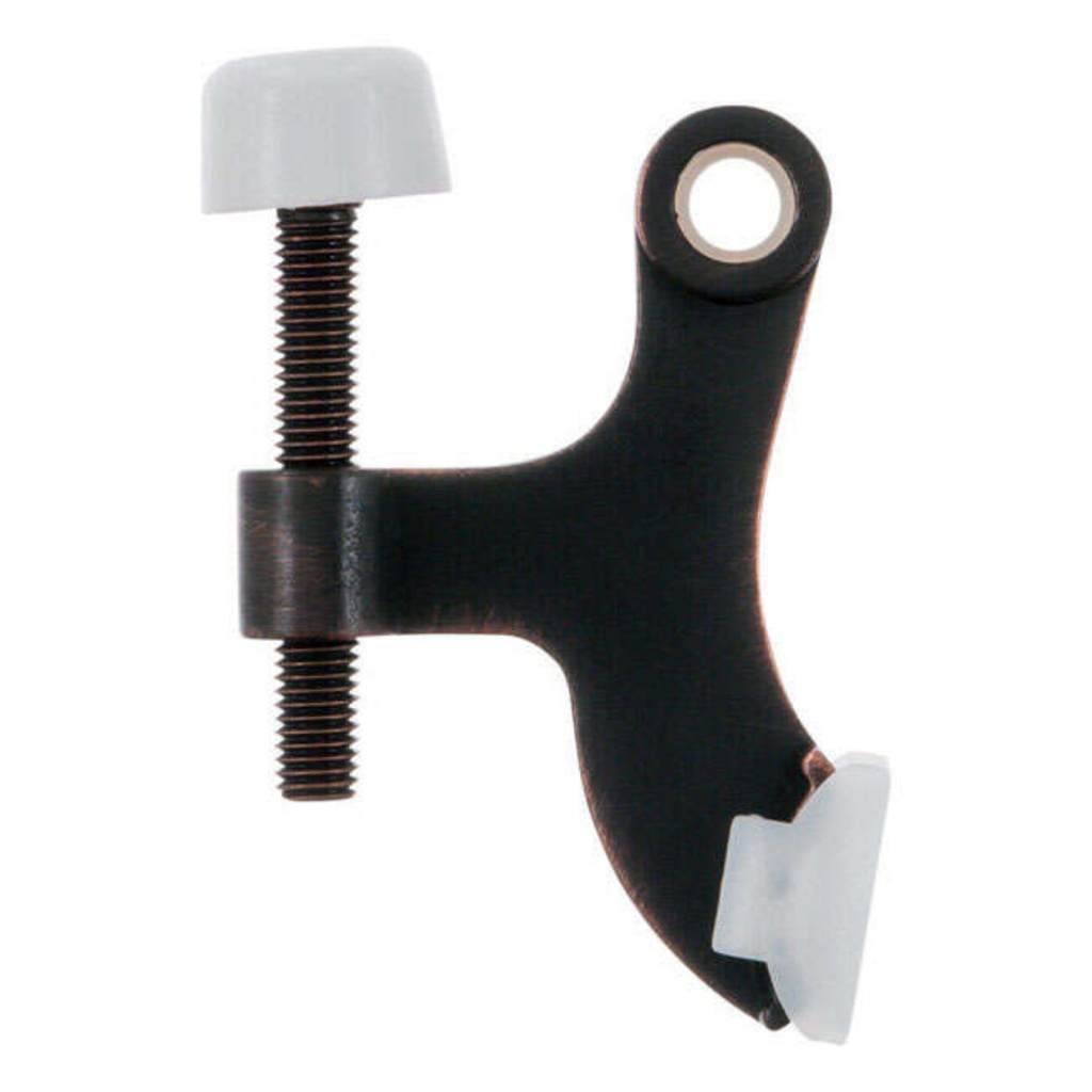 Ace Metal Hinge Mount Door Stop Oil Rubbed Bronze Yellow