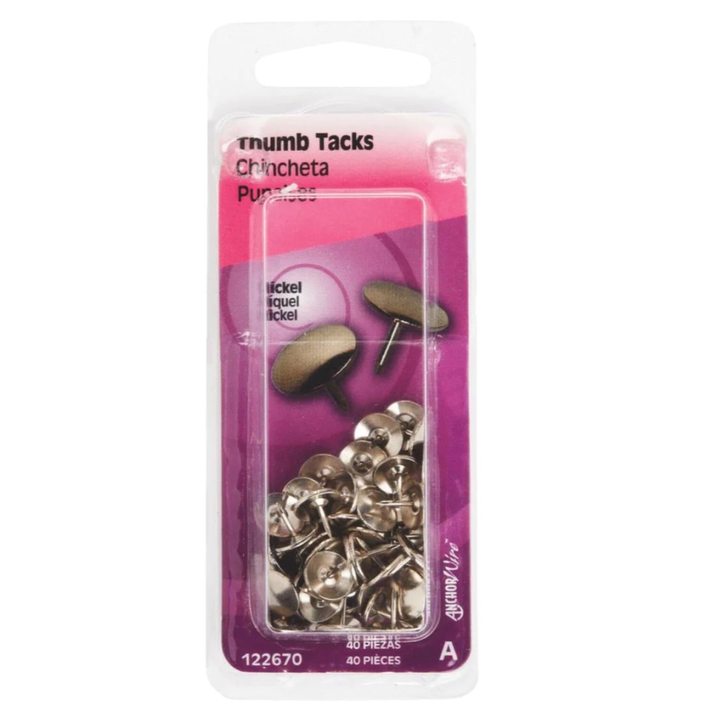 [430004560] HILLMAN 122670 Thumb Tack  23/64 in Dia Snap-Pak
