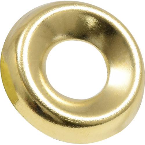 The Hillman Group 1251#8 Brass Plated Countersunk Finishing Washer 80-Pack