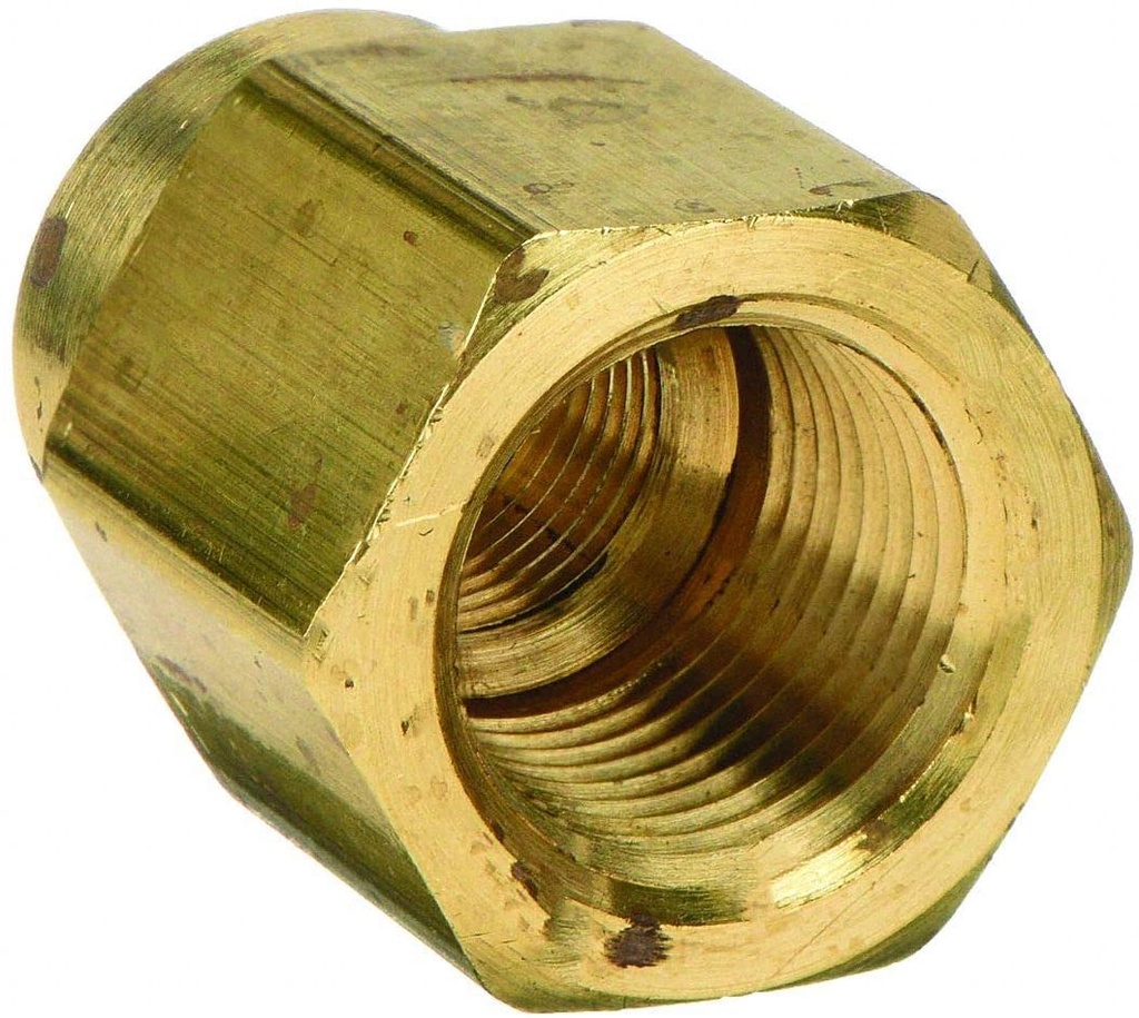 [Case of 15] 1/8 in. FPT X 1/8 in. Dia. FPT Yellow Brass Coupling