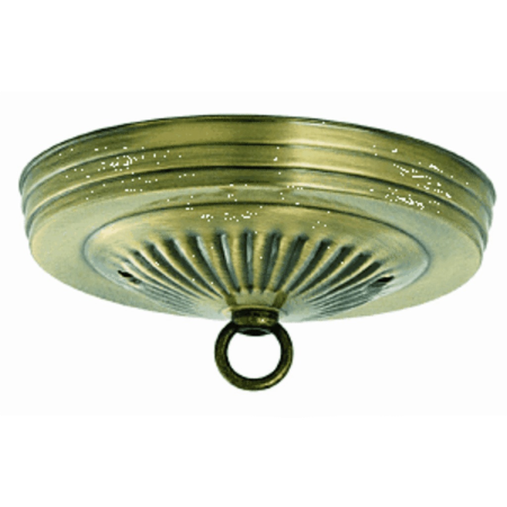 SATCO BR FIN CANOPY KIT RIBBED