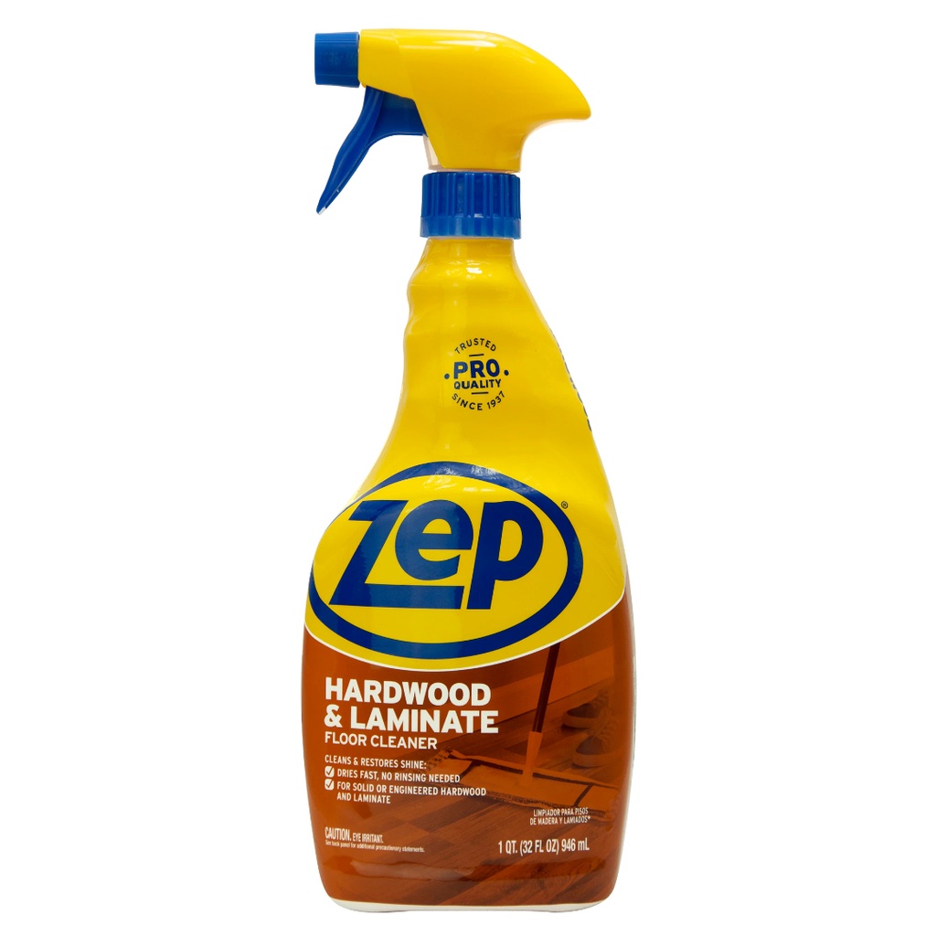 Zep ZUHLF32 Hardwood & Laminate Floor Cleaner, Spray, 32fl Oz, Fresh Scent