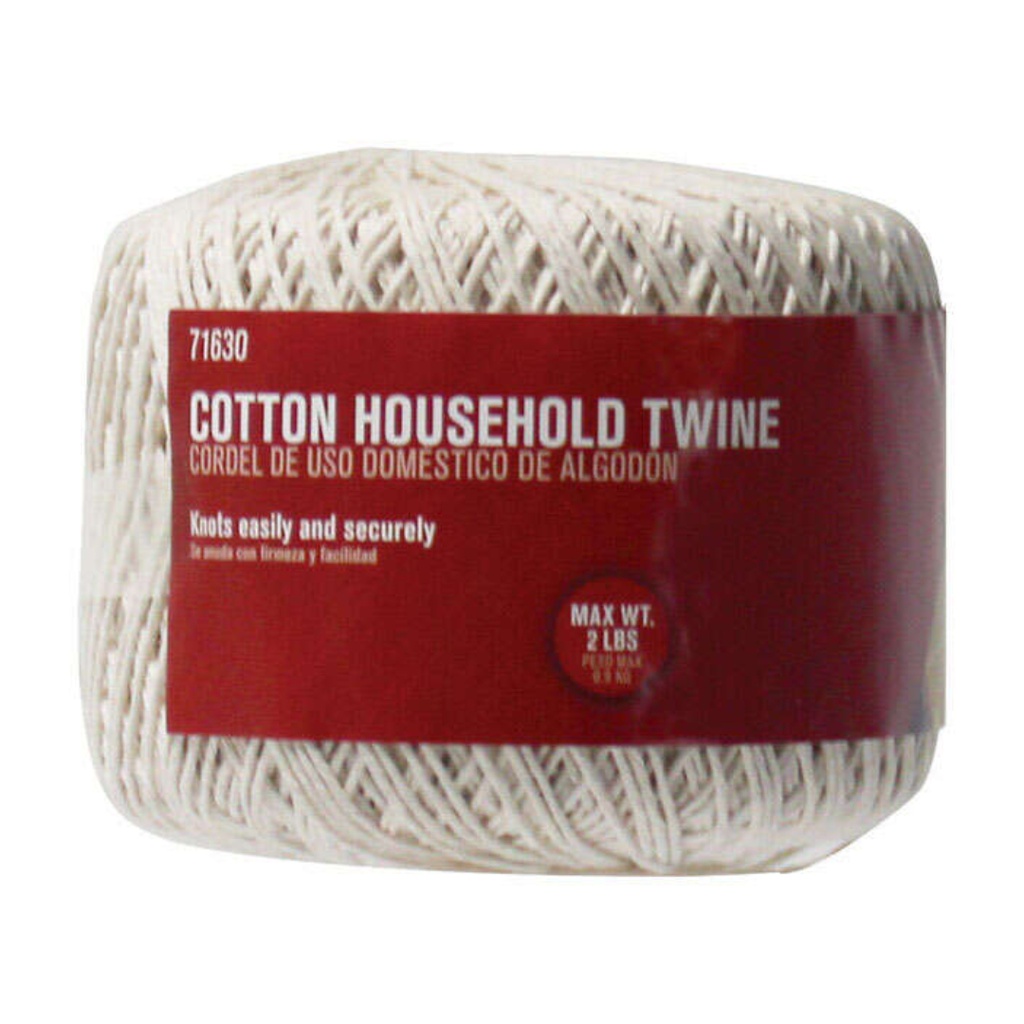 [Case of 12] 200 Ft. L Natural Twisted Cotton Twine