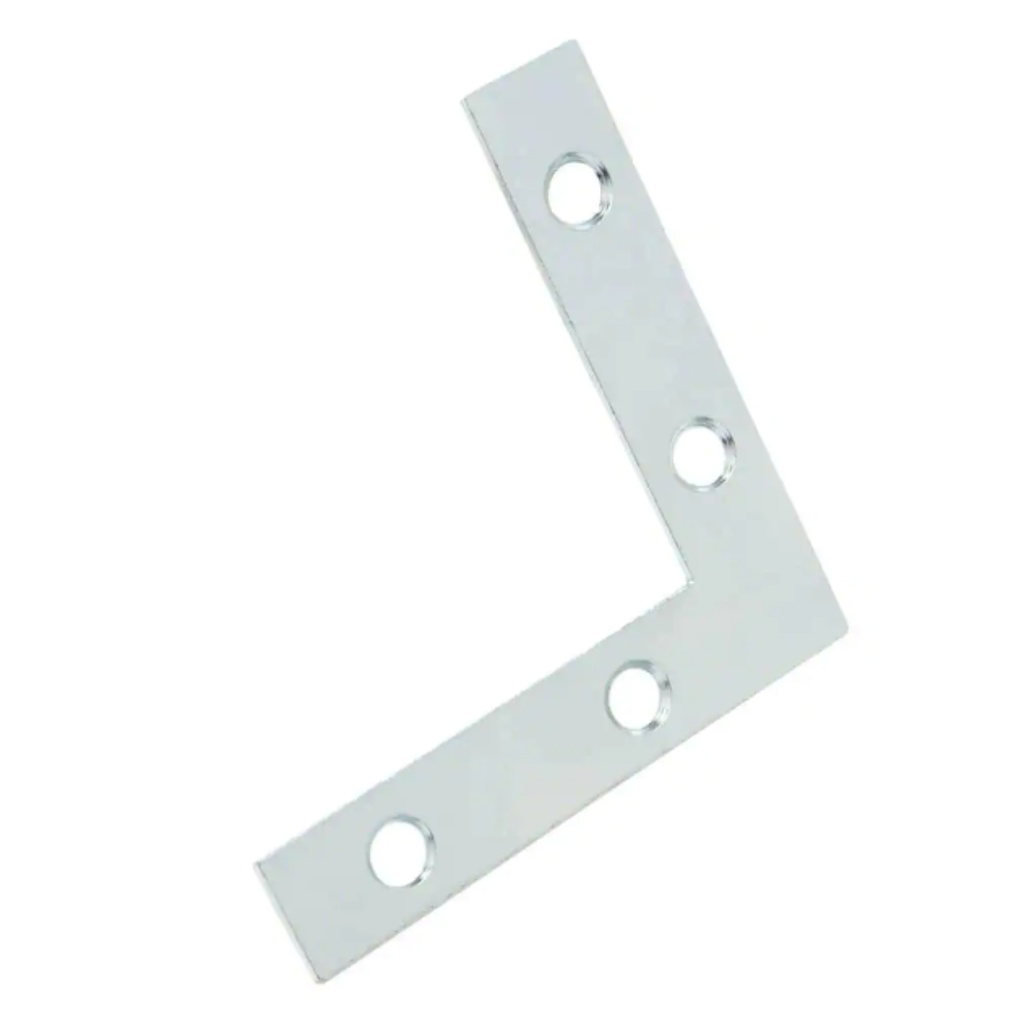 CORNER BRACE FLAT 4" Z/P  PK2