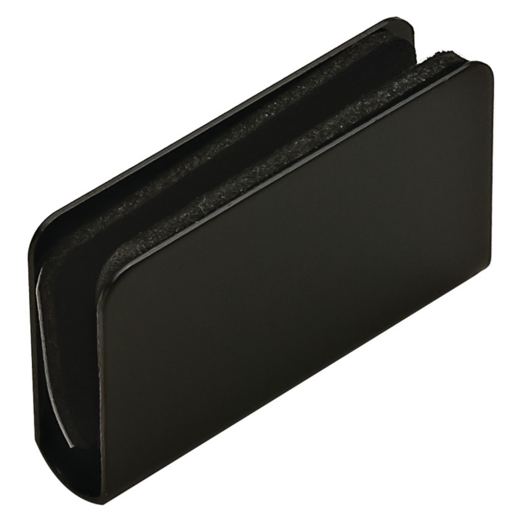 HAFELE STRIKE PLATE BLACK 5-6MM