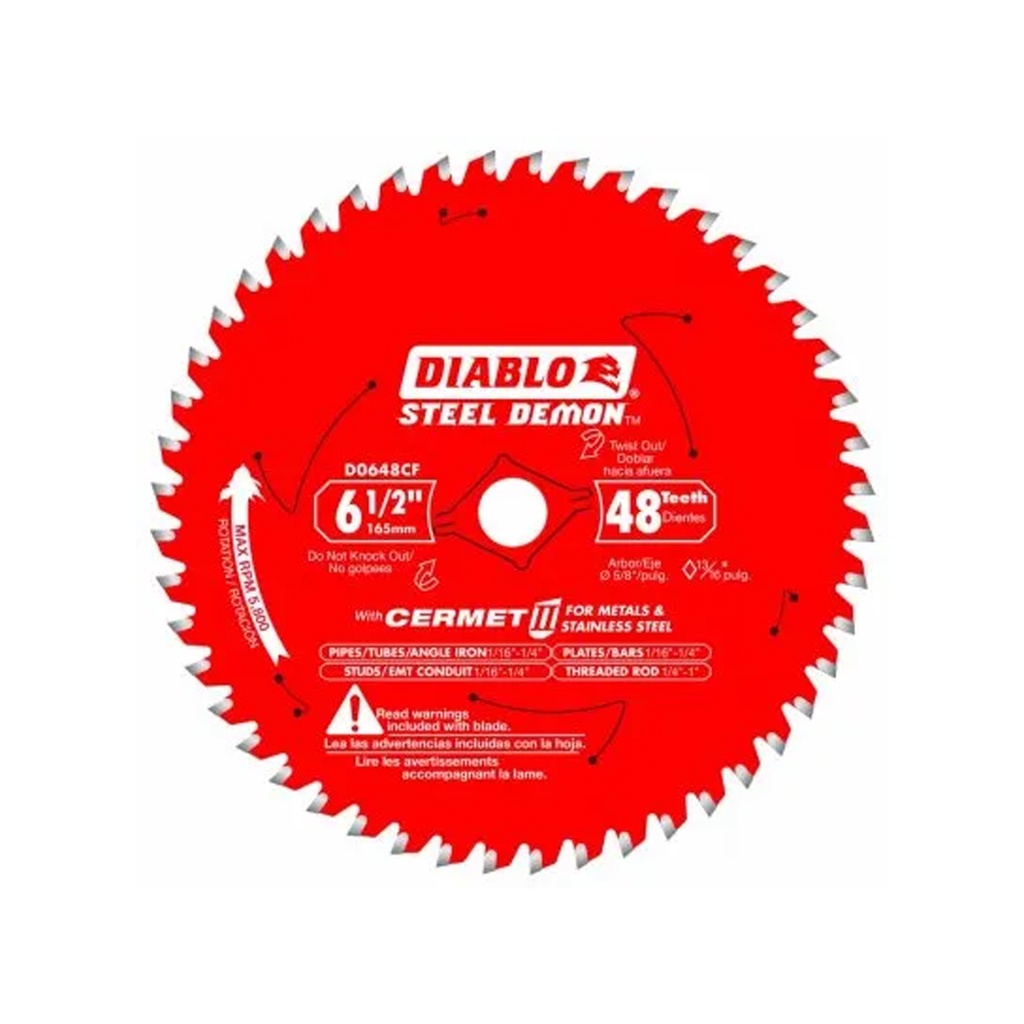 SAW BLADE 6.5"48T METAL
