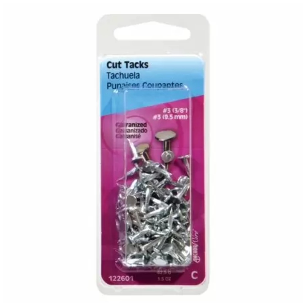 [122609] HILLMAN No. 18 X 7/8 in. L Galvanized Silver Steel Cut Tacks 1 Pk