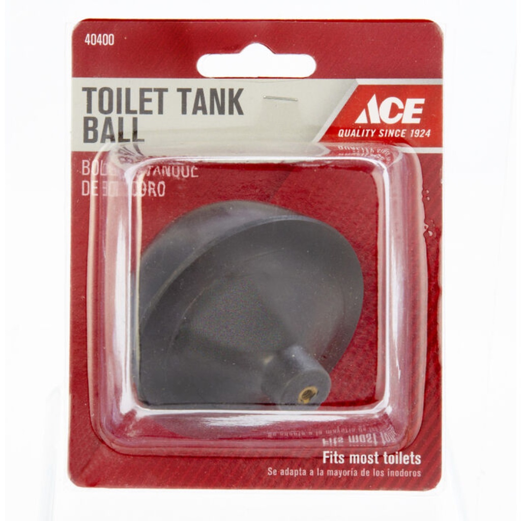 [40400] Ace Toilet Tank Ball Black Rubber for Universal