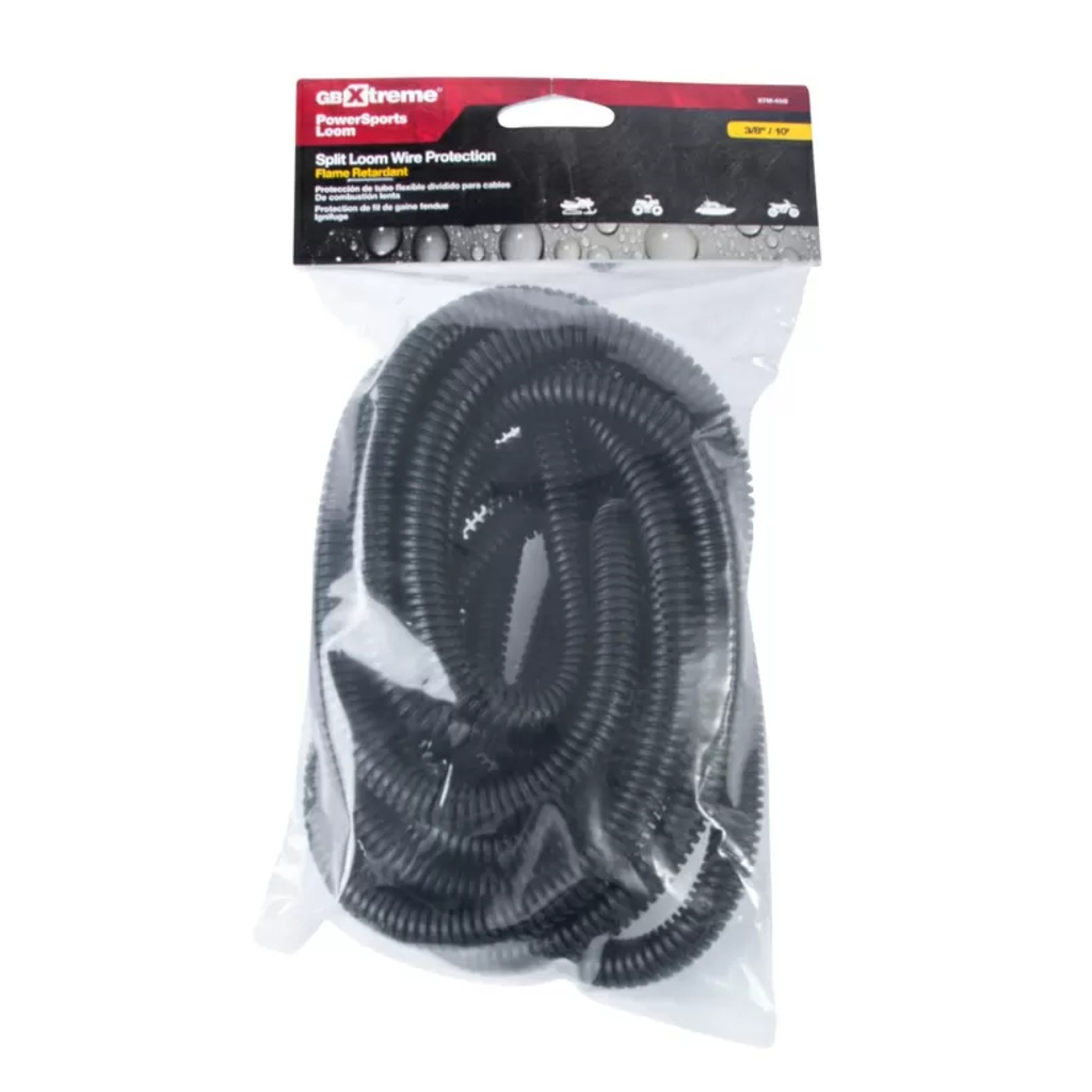 [3002167] Gardner Bender Xtreme 3/8 in. D X 120 in. L Black Polyethylene Split Loom
