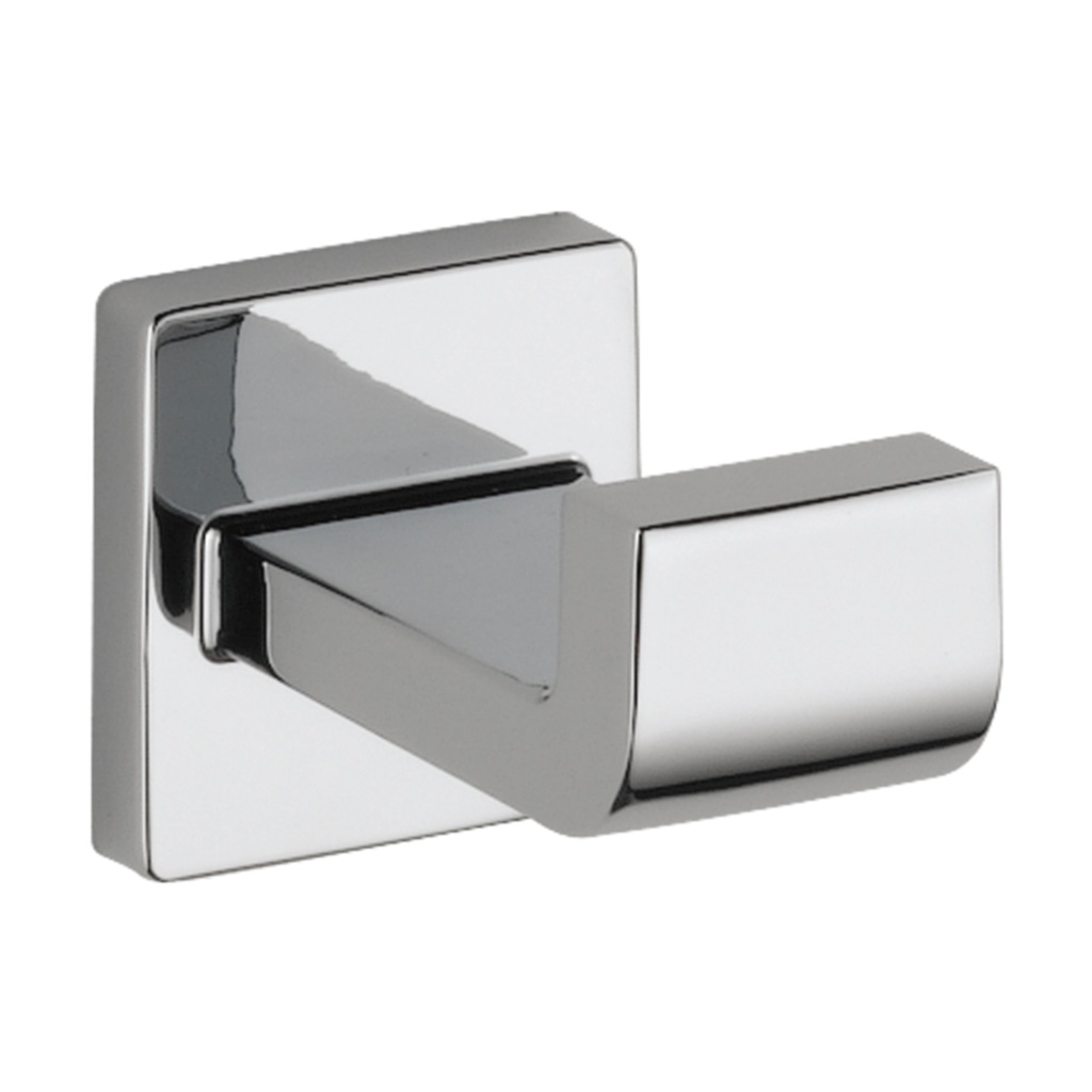 Delta 77535 Ara Single Robe Hook Chrome Bathroom Hardware and Accessories Bathroom Hardware Robe Hooks
