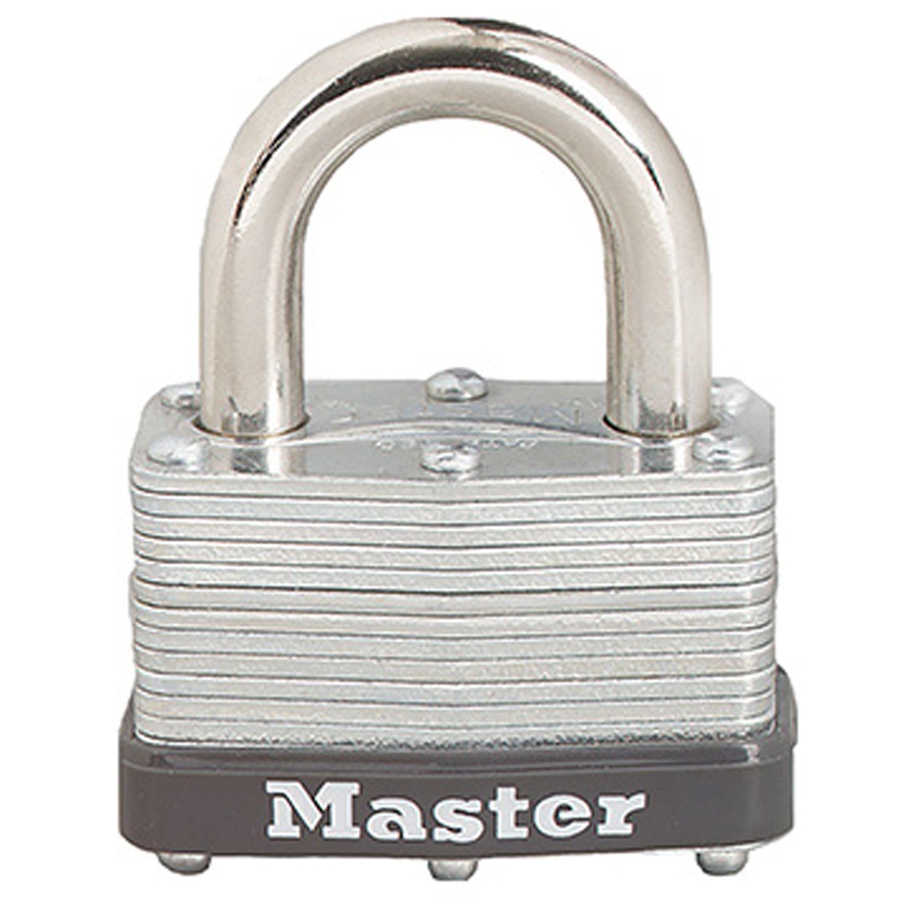 Master Lock 1-1/16 in. H X 1 in. W X 1-3/4 in. L Laminated Steel Warded Locking Padlock 1 Pack