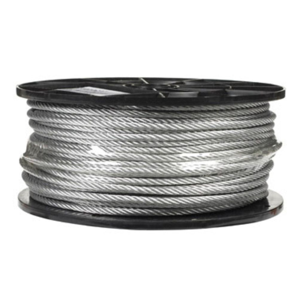 Campbell 3/16in 7 X 19 Cable Galvanized Wire 250 Feet per Reel - 7000627