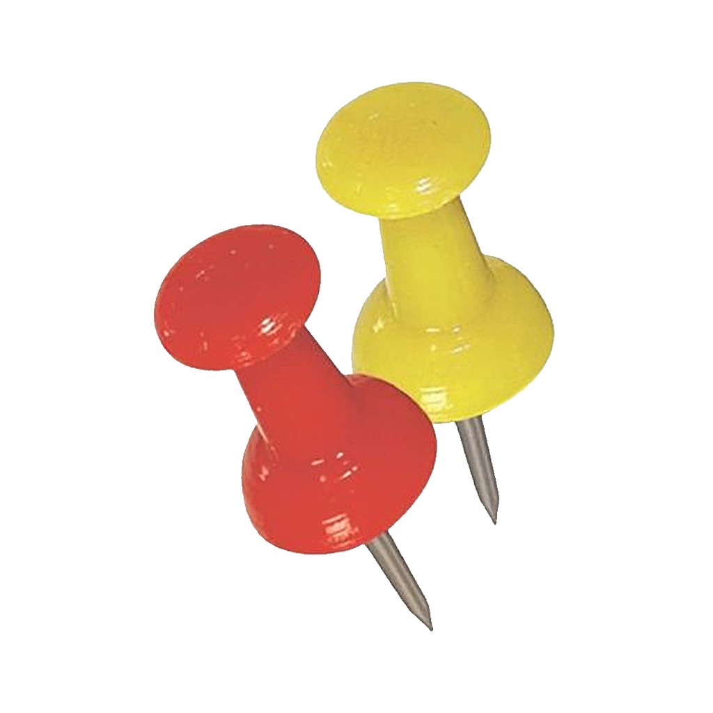 PUSH PINS ASSTD. COLORS PK16