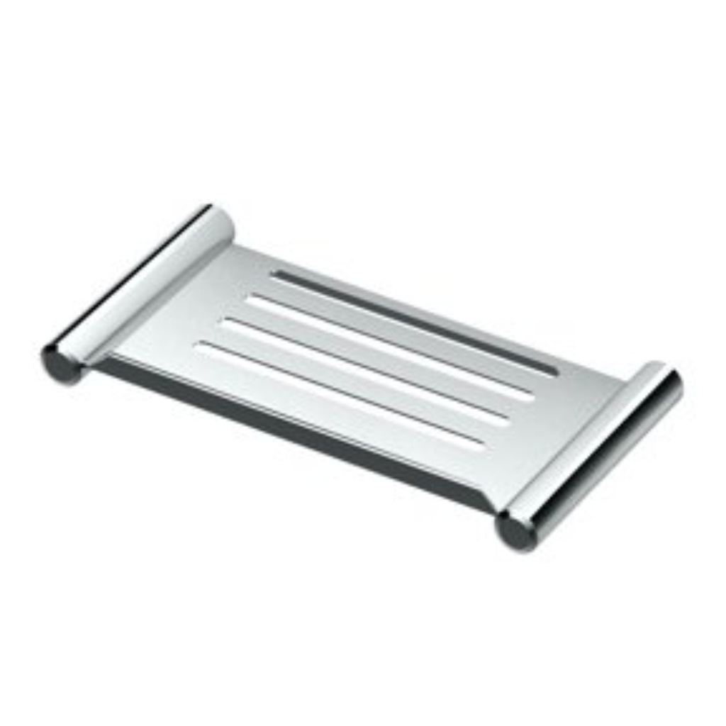 [366001559] Gatco 1467 Elegant 10" Stainless Steel Bathroom Shelf Chrome Bathroom Storage Bathroom Shelf 10 Inch