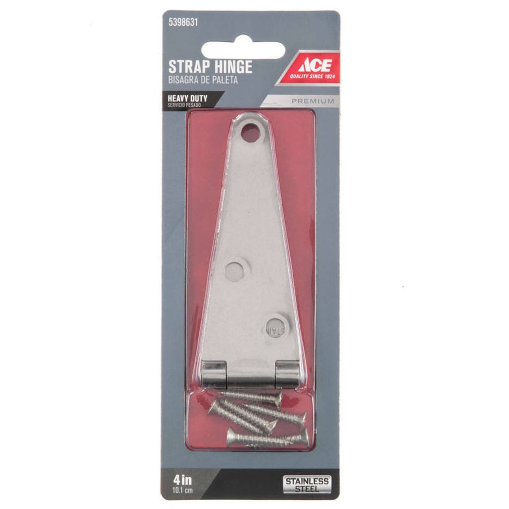 HINGE STRAP 4" HD SS ACE