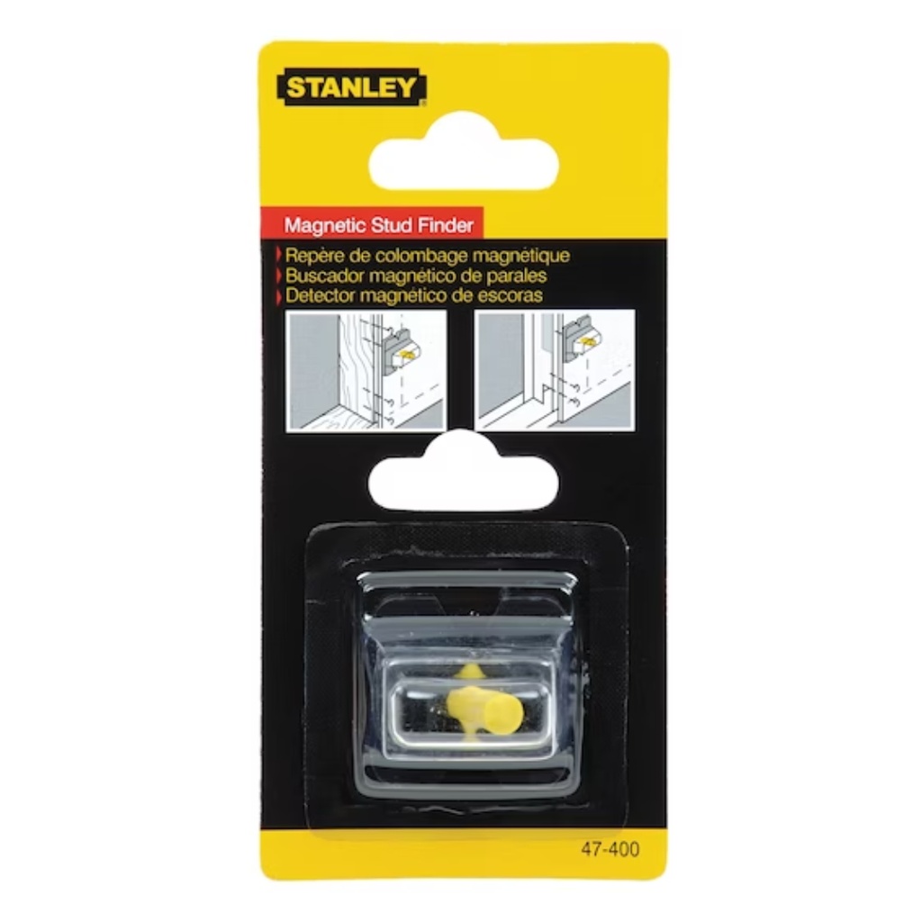 Stanley 47-400 1.375 in. L X 1.375 in. W Magnetic Stud Finder 3/4 in. 1 Pc