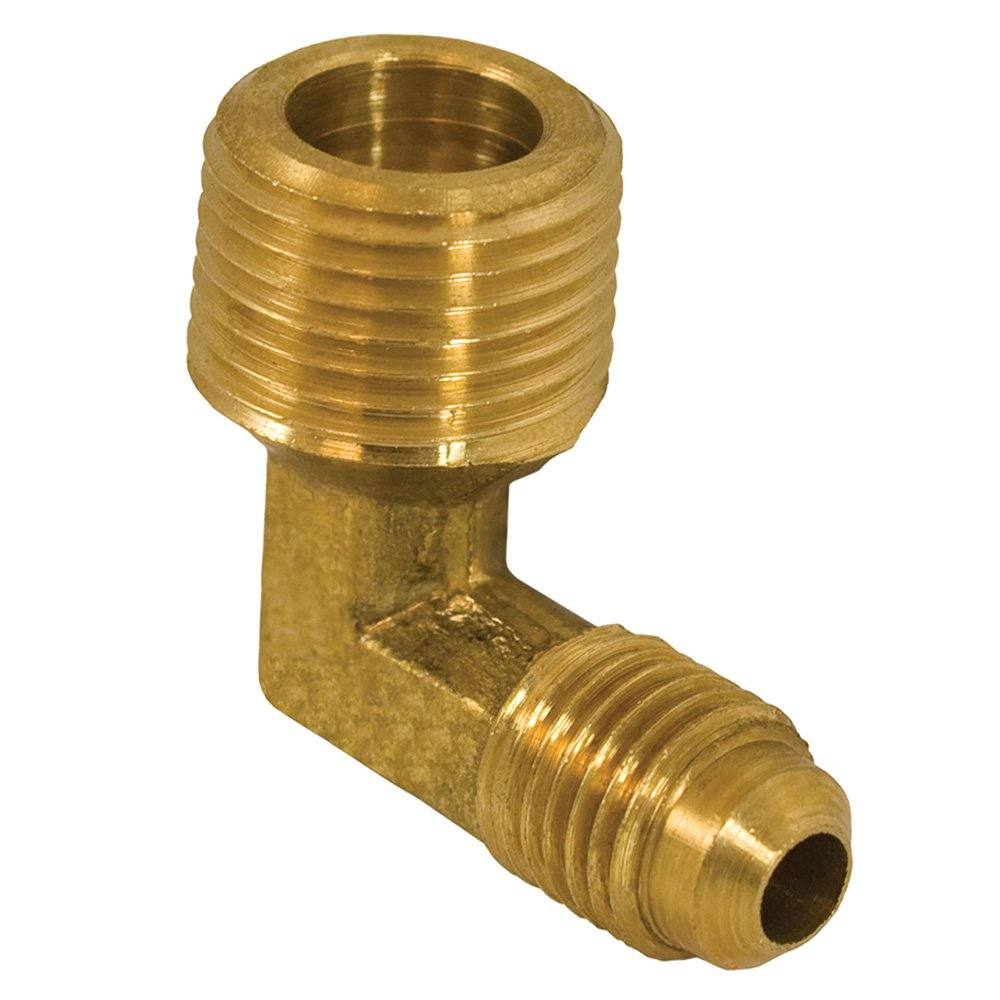 [4503033] JMF Company 1/2 in. Flare X 1/2 in. D MPT Brass 90 Degree Street Elbow