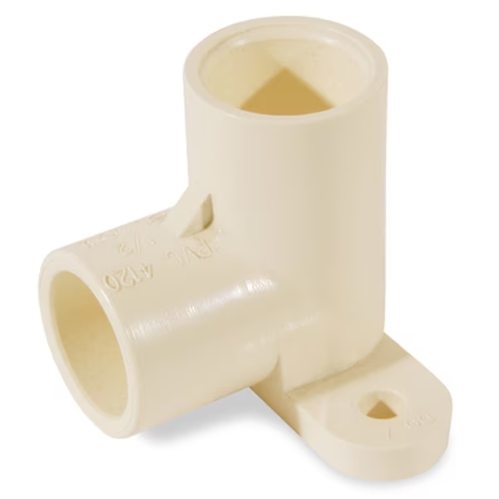 [44706] Charlotte Pipe FlowGuard 1/2 in. Socket X 1/2 in. D Socket CPVC Drop Ear Elbow