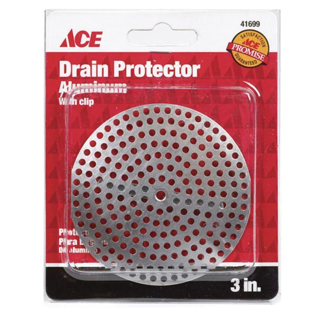 Ace 3 in. D Chrome Aluminum Sink Drain Protector