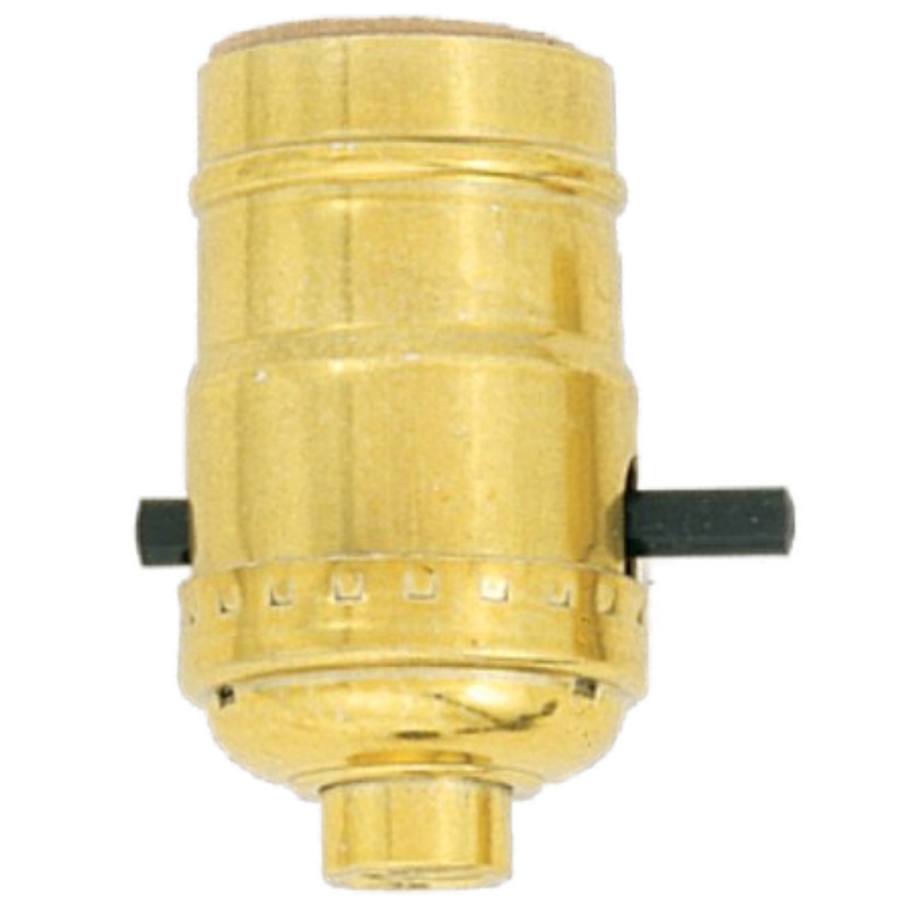 SATCO GILT SOCKET PUSH THRU SWIT