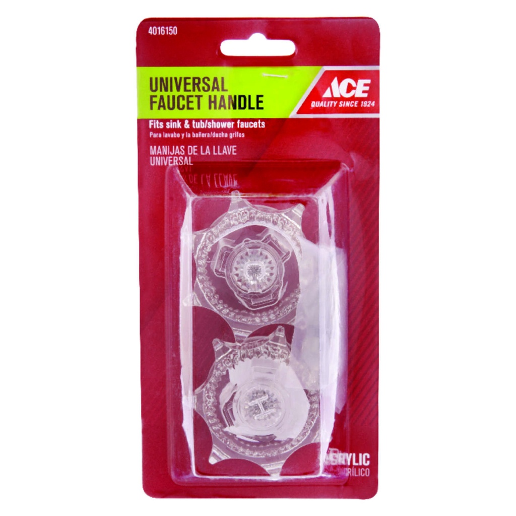 Ace for Universal Clear Sink and Tub and Shower Faucet Handle