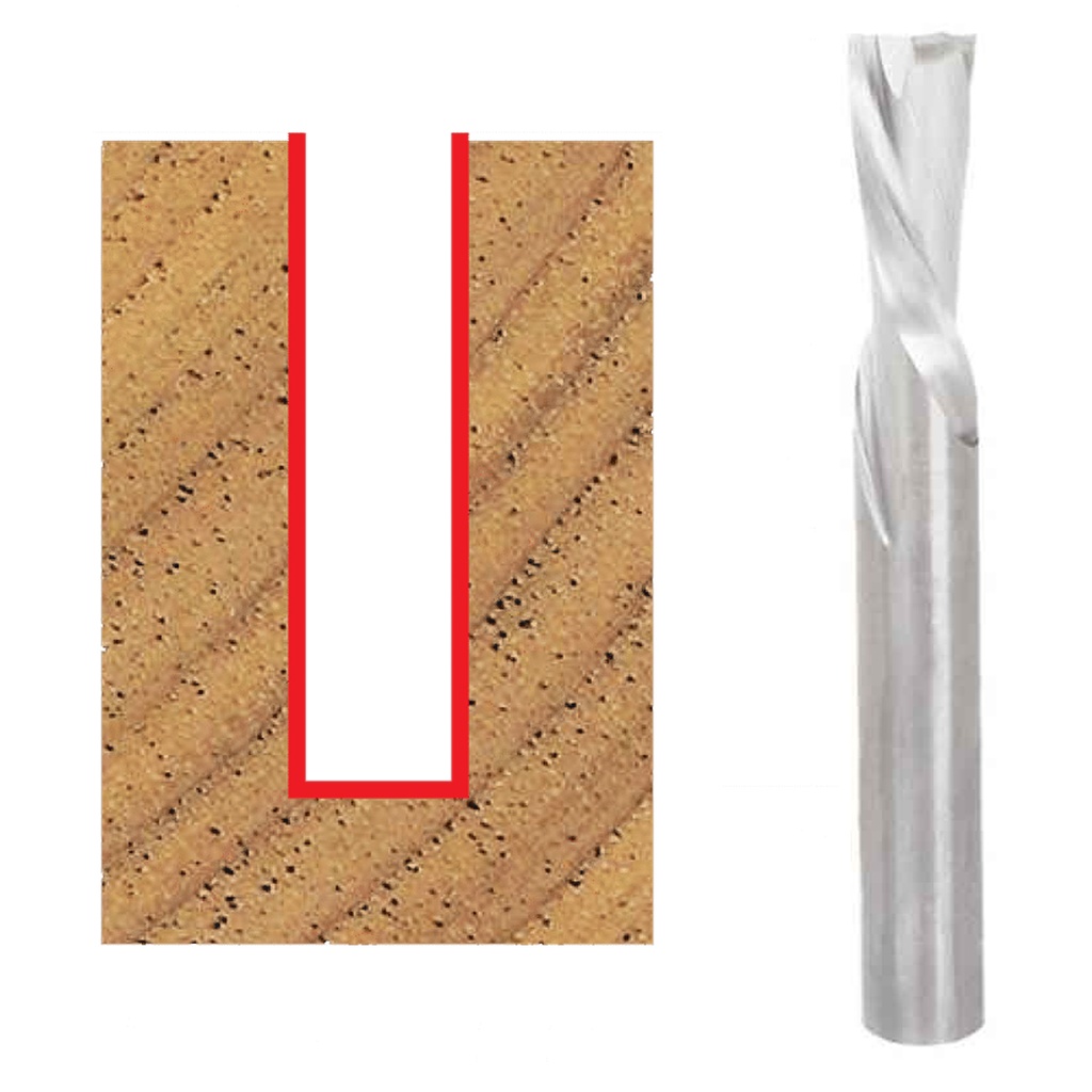 1/8 in. Down Spiral Bit