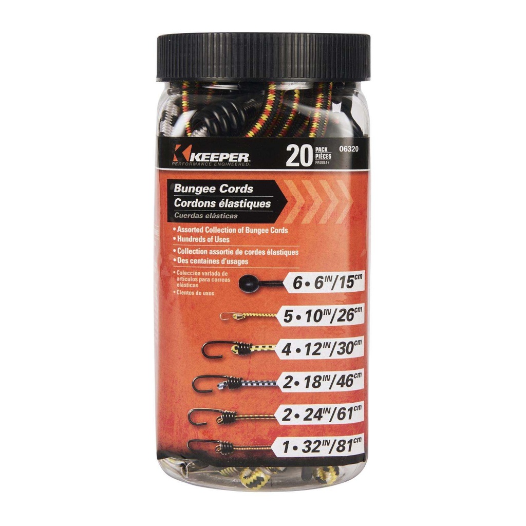CORD BUNGEE SET 20PK
