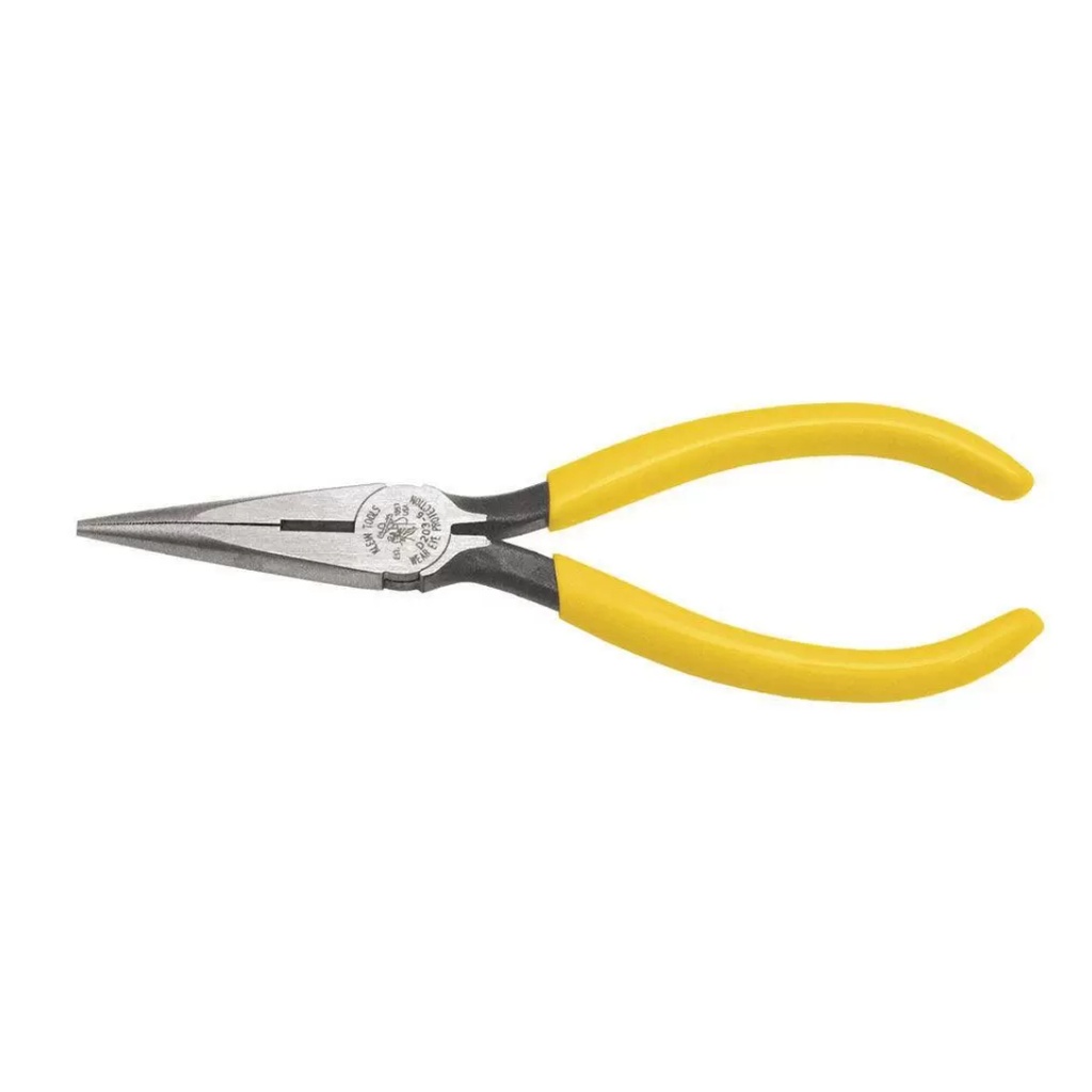 Klein Tools 6.67 in. Plastic/Steel Long Nose Side Cutting Pliers