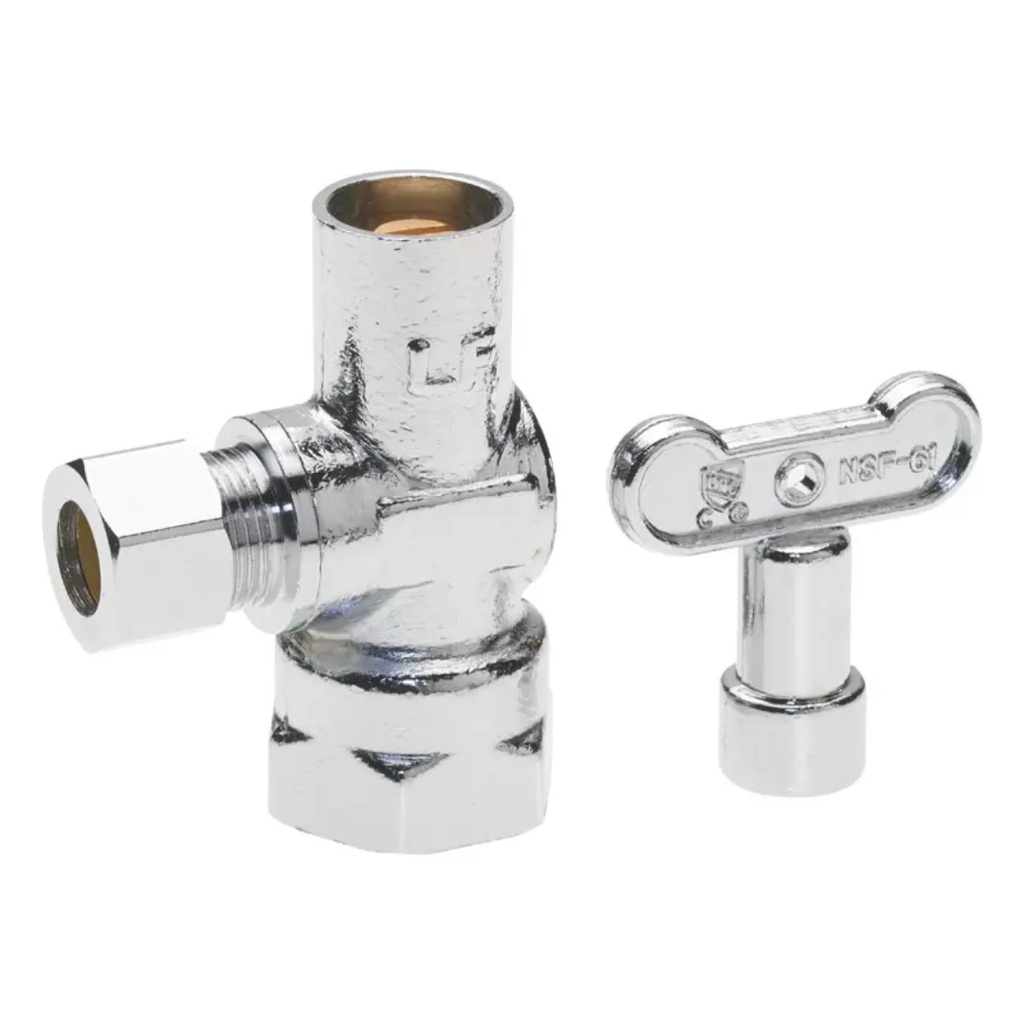 ANG VLV 1/2FX3/8C W/KEY