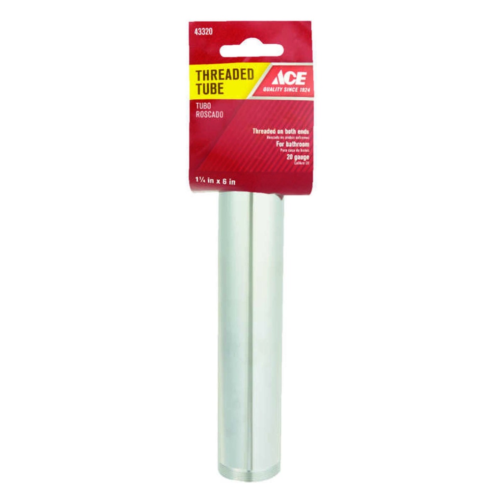 THREAD TUBE 1-1/4"X6" BR